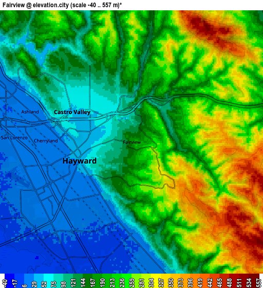 Zoom OUT 2x Fairview, United States elevation map