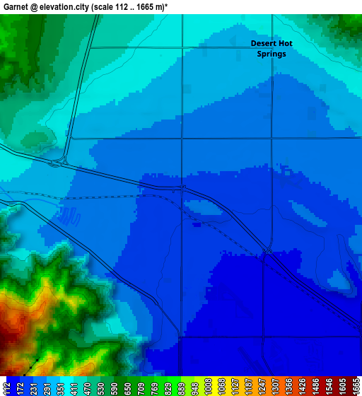 Zoom OUT 2x Garnet, United States elevation map