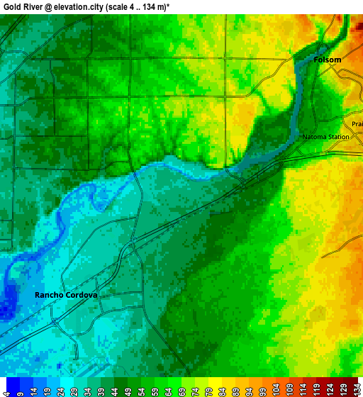 Zoom OUT 2x Gold River, United States elevation map