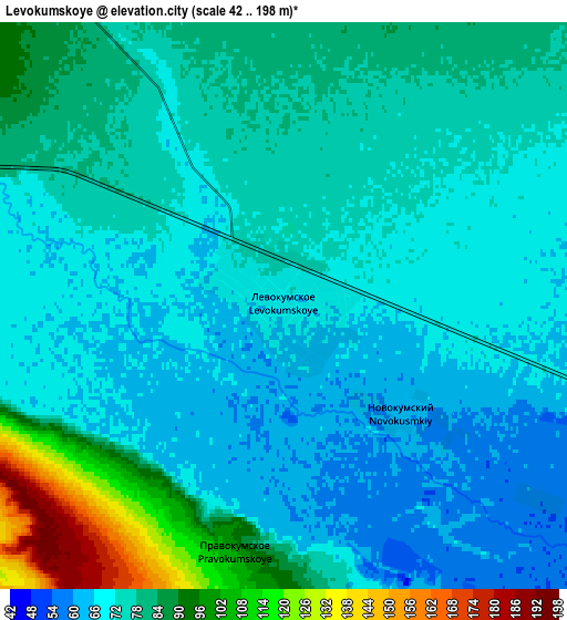 Zoom OUT 2x Levokumskoye, Russia elevation map