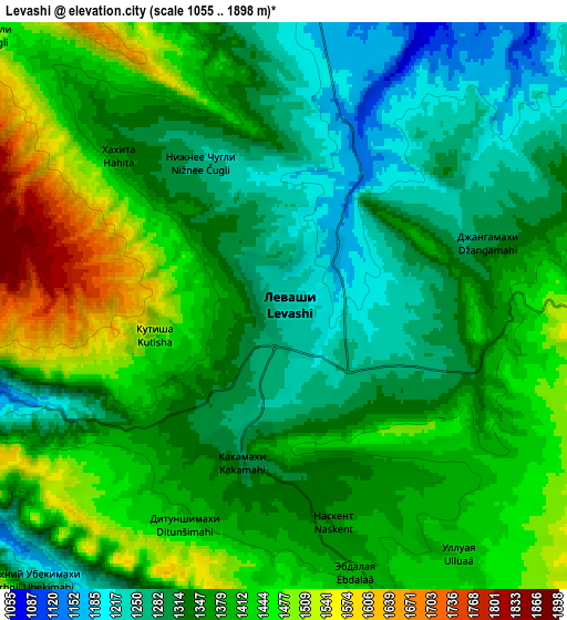 Zoom OUT 2x Levashi, Russia elevation map