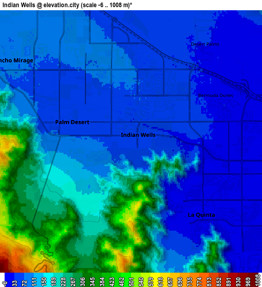 Zoom OUT 2x Indian Wells, United States elevation map