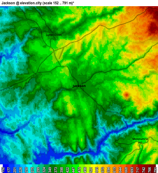 Zoom OUT 2x Jackson, United States elevation map