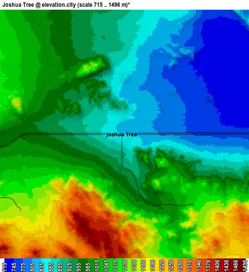 Zoom OUT 2x Joshua Tree, United States elevation map