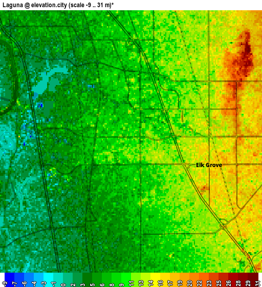 Zoom OUT 2x Laguna, United States elevation map