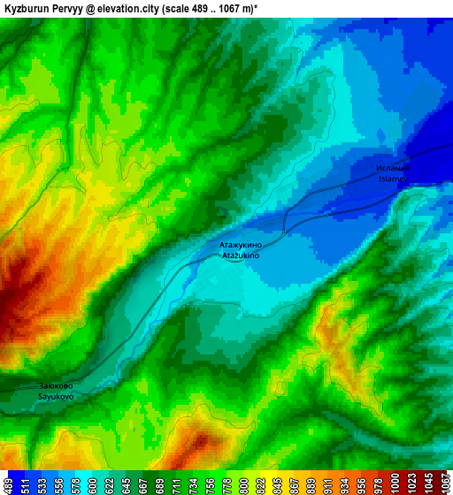 Zoom OUT 2x Kyzburun Pervyy, Russia elevation map