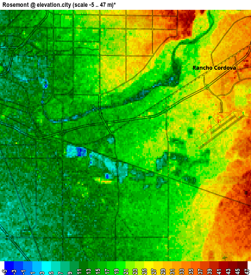 Zoom OUT 2x Rosemont, United States elevation map