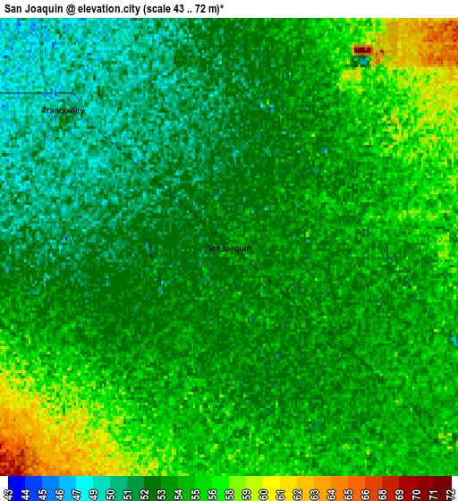 Zoom OUT 2x San Joaquin, United States elevation map