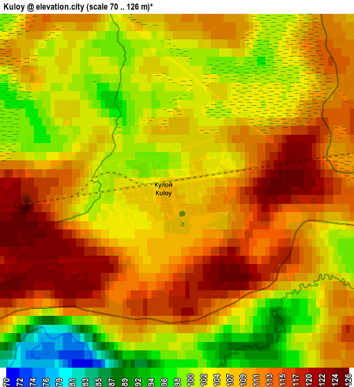 Zoom OUT 2x Kuloy, Russia elevation map