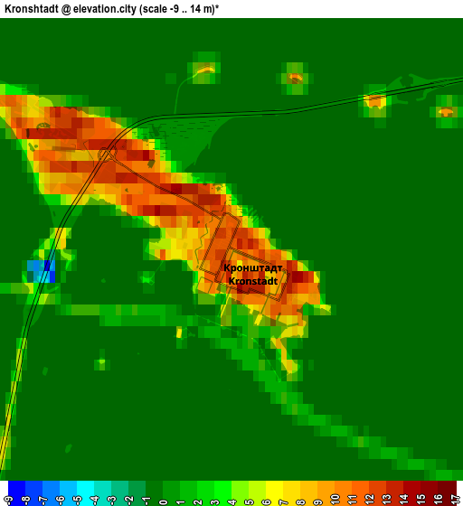 Zoom OUT 2x Kronshtadt, Russia elevation map