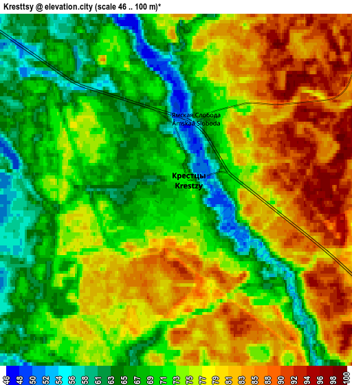 Zoom OUT 2x Kresttsy, Russia elevation map