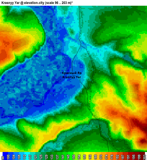 Zoom OUT 2x Krasnyy Yar, Russia elevation map