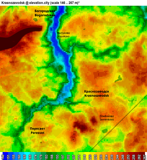 Zoom OUT 2x Krasnozavodsk, Russia elevation map