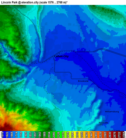 Zoom OUT 2x Lincoln Park, United States elevation map