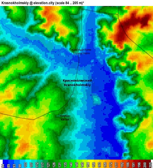 Zoom OUT 2x Krasnokholmskiy, Russia elevation map