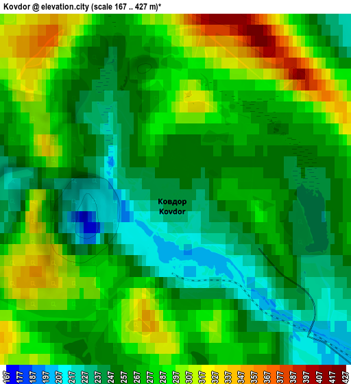 Zoom OUT 2x Kovdor, Russia elevation map