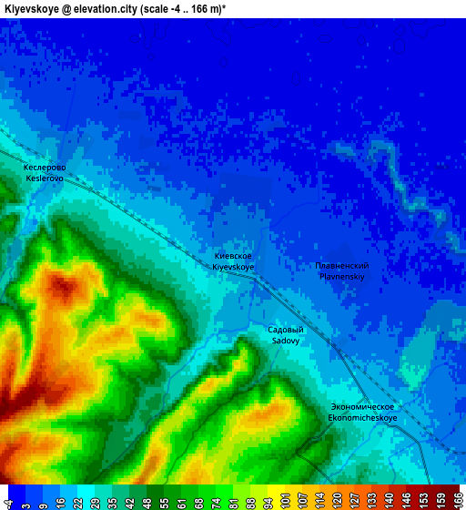 Zoom OUT 2x Kiyevskoye, Russia elevation map