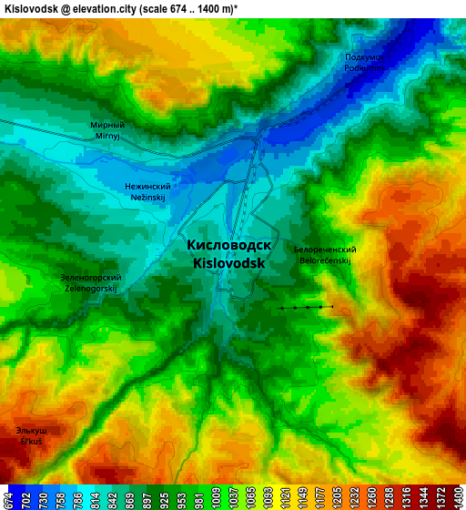 Zoom OUT 2x Kislovodsk, Russia elevation map