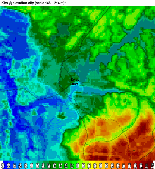 Zoom OUT 2x Kirs, Russia elevation map