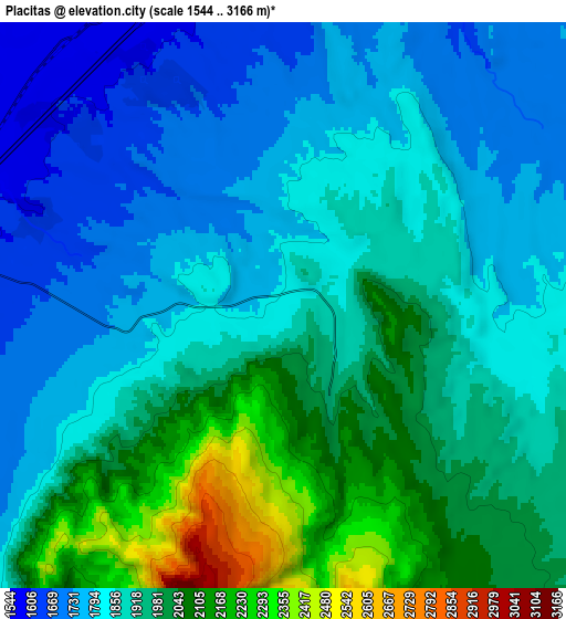 Zoom OUT 2x Placitas, United States elevation map