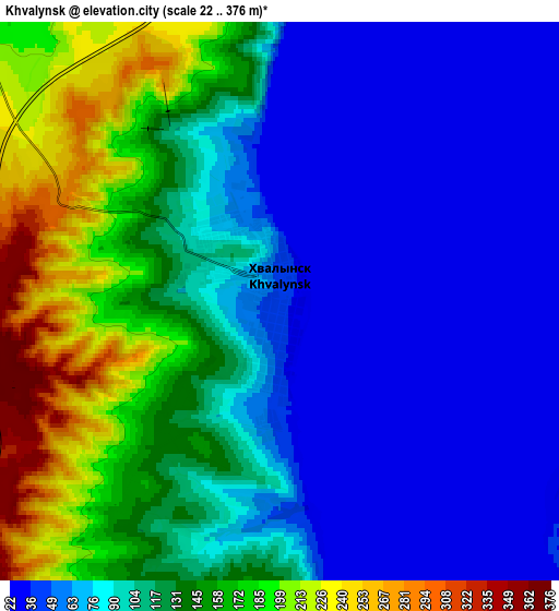 Zoom OUT 2x Khvalynsk, Russia elevation map