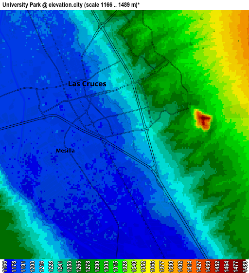 Zoom OUT 2x University Park, United States elevation map