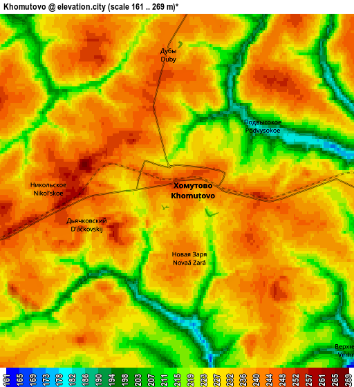 Zoom OUT 2x Khomutovo, Russia elevation map