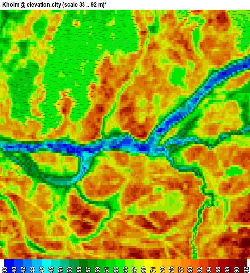 Zoom OUT 2x Kholm, Russia elevation map