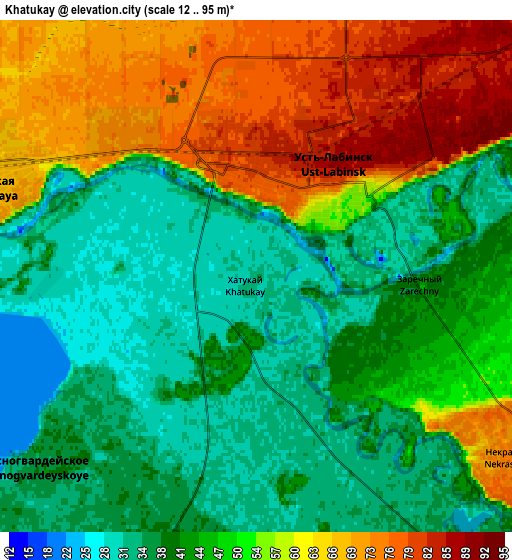 Zoom OUT 2x Khatukay, Russia elevation map