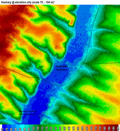 Zoom OUT 2x Kashary, Russia elevation map