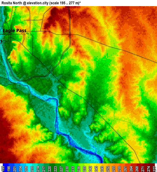 Zoom OUT 2x Rosita North, United States elevation map