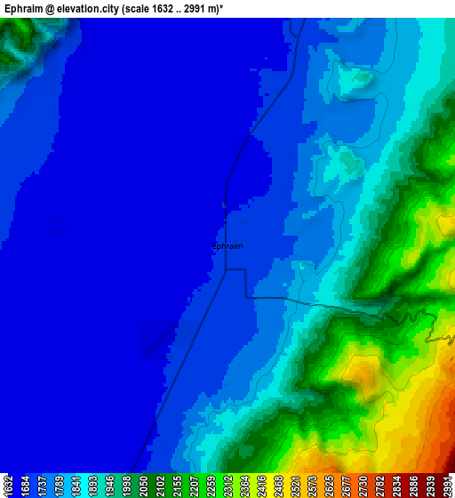 Zoom OUT 2x Ephraim, United States elevation map