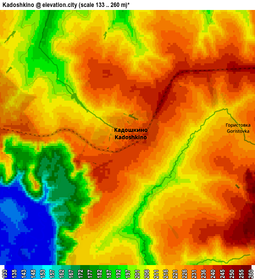 Zoom OUT 2x Kadoshkino, Russia elevation map