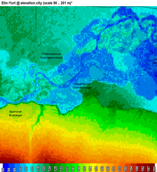 Zoom OUT 2x Elin-Yurt, Russia elevation map