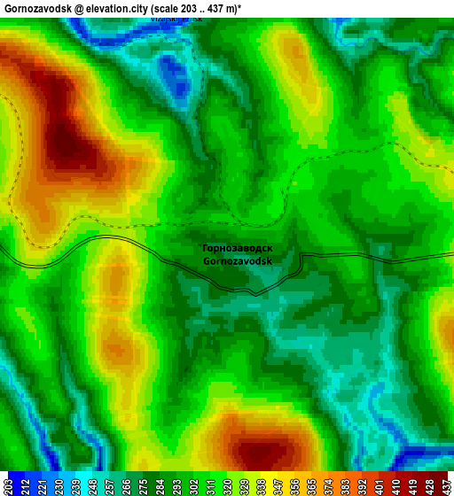 Zoom OUT 2x Gornozavodsk, Russia elevation map