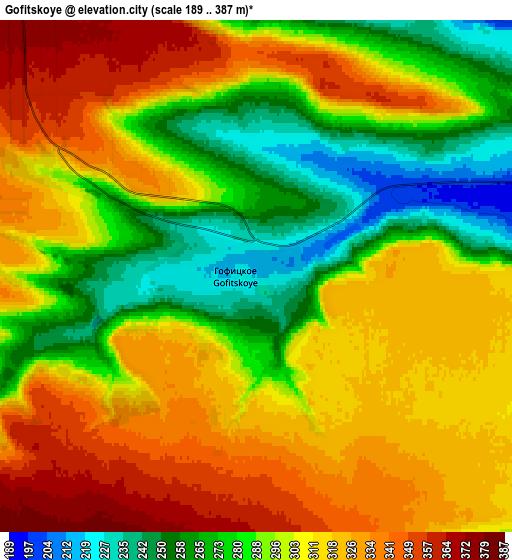 Zoom OUT 2x Gofitskoye, Russia elevation map