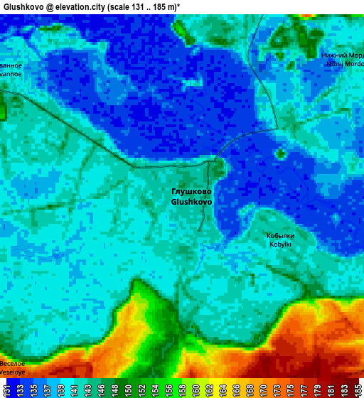 Zoom OUT 2x Glushkovo, Russia elevation map