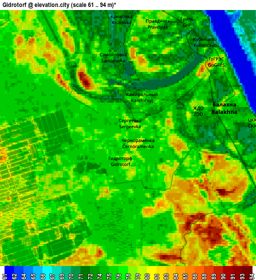 Zoom OUT 2x Gidrotorf, Russia elevation map