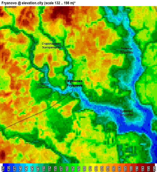 Zoom OUT 2x Fryanovo, Russia elevation map