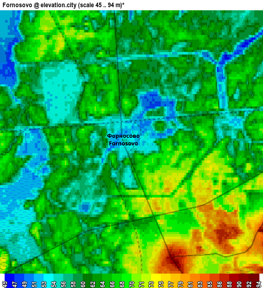 Zoom OUT 2x Fornosovo, Russia elevation map