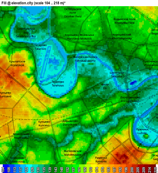 Zoom OUT 2x Fili, Russia elevation map