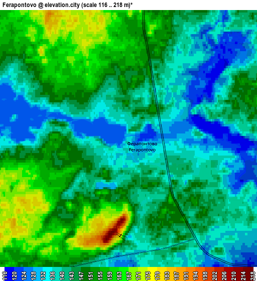 Zoom OUT 2x Ferapontovo, Russia elevation map