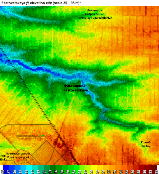 Zoom OUT 2x Fastovetskaya, Russia elevation map