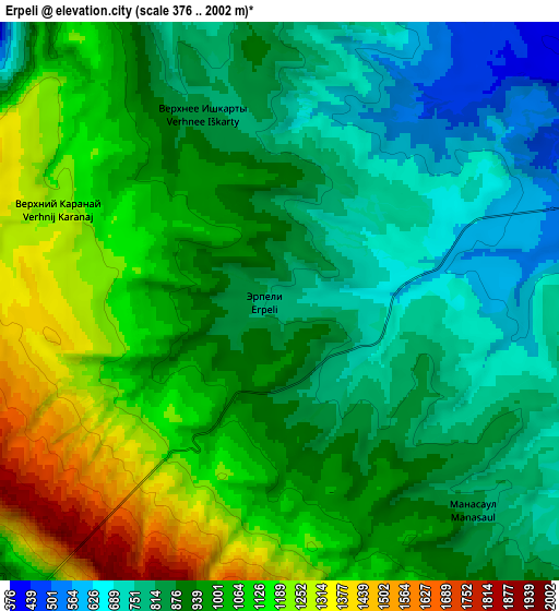 Zoom OUT 2x Erpeli, Russia elevation map