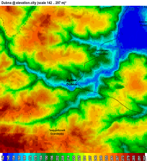 Zoom OUT 2x Dubna, Russia elevation map