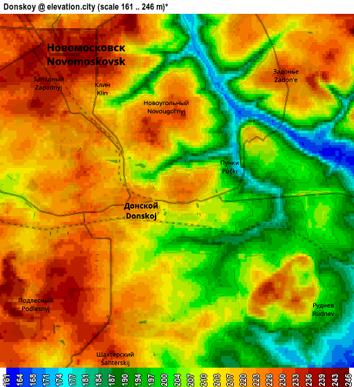 Zoom OUT 2x Donskoy, Russia elevation map