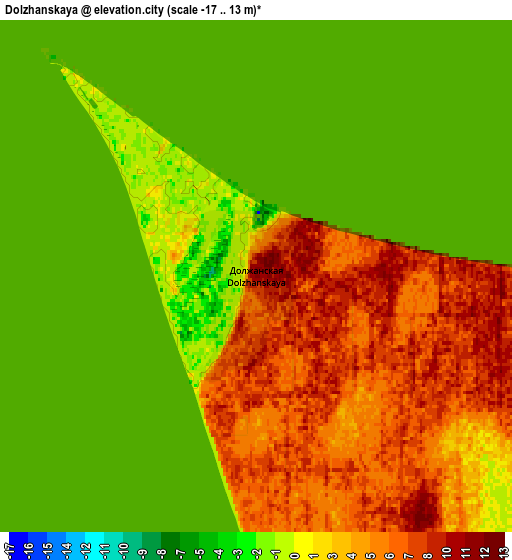 Zoom OUT 2x Dolzhanskaya, Russia elevation map