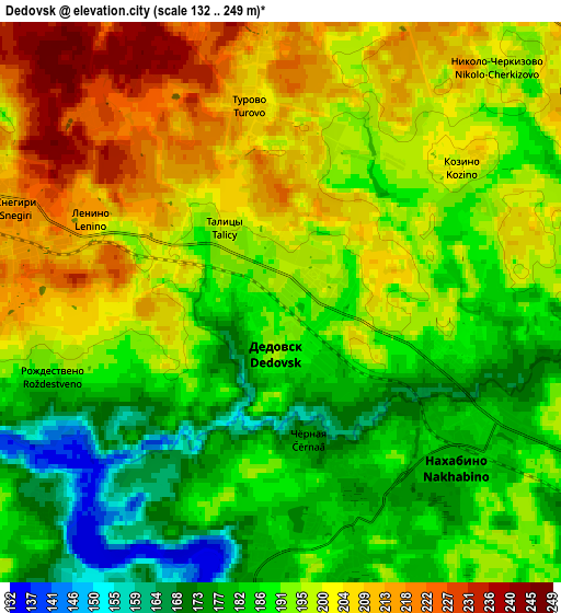 Zoom OUT 2x Dedovsk, Russia elevation map