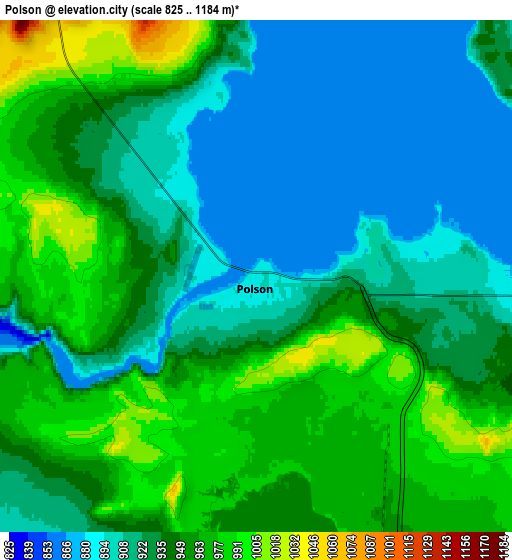 Zoom OUT 2x Polson, United States elevation map