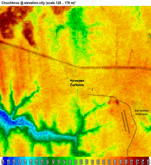 Zoom OUT 2x Chuchkovo, Russia elevation map